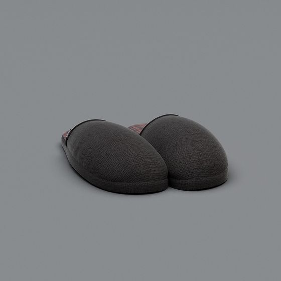 Low Poly 3D Slippers Model for Creative Projects