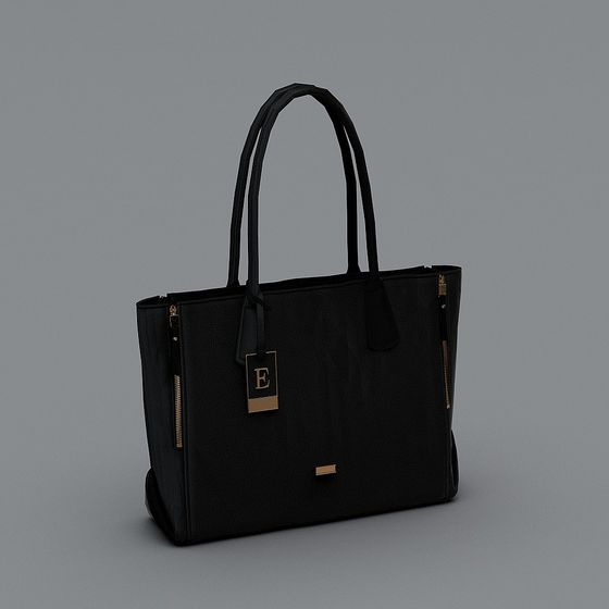Elegant Low-Poly Handbag 3D model for Creative Projects