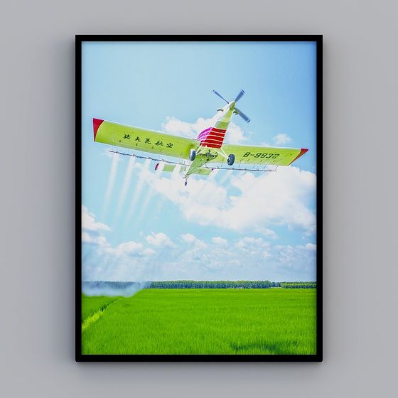 Soaring Agricultural Aircraft 3D model for Creative Projects