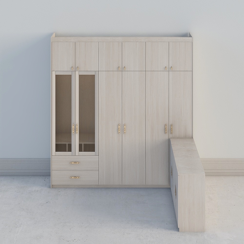 Armoire en forme de L