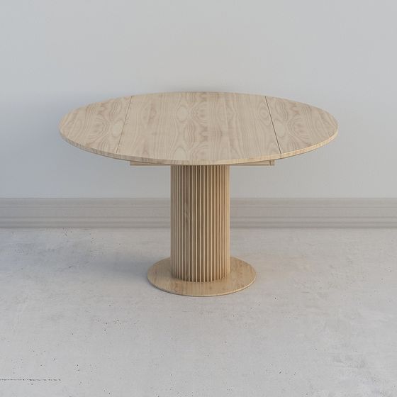 Foldable Round Table 3D model