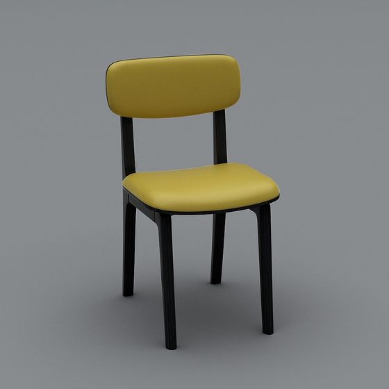 Elegant Low-Poly Chair 3D model