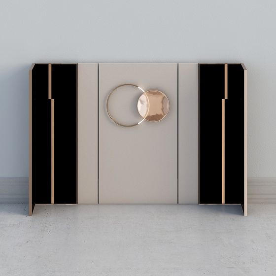 Urban Art Cabinet 3D model - Stylish Low-Poly Design