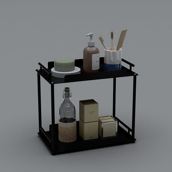 Modern Minimalist Bathroom Shelf 3D model