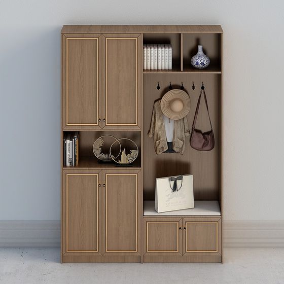 Minimalist Wardrobe Cabinet 3D model