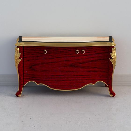 Elegant Baroque Console 3D model