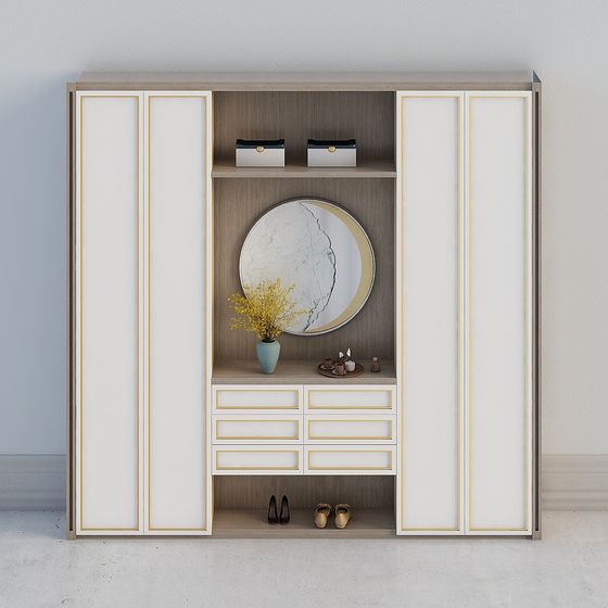 Stylish Walk-in Closet 3D Model Design