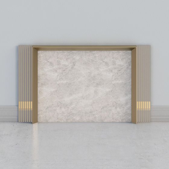 Elegant Low-Poly Door Frame 3D model