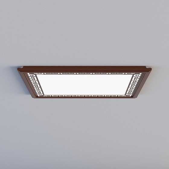 Elegant Low-Poly Ceiling Light 3D model