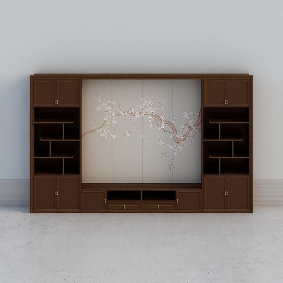 Cherry Blossom Wall Unit 3D model
