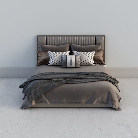 Urban Bedroom Bed 3D model