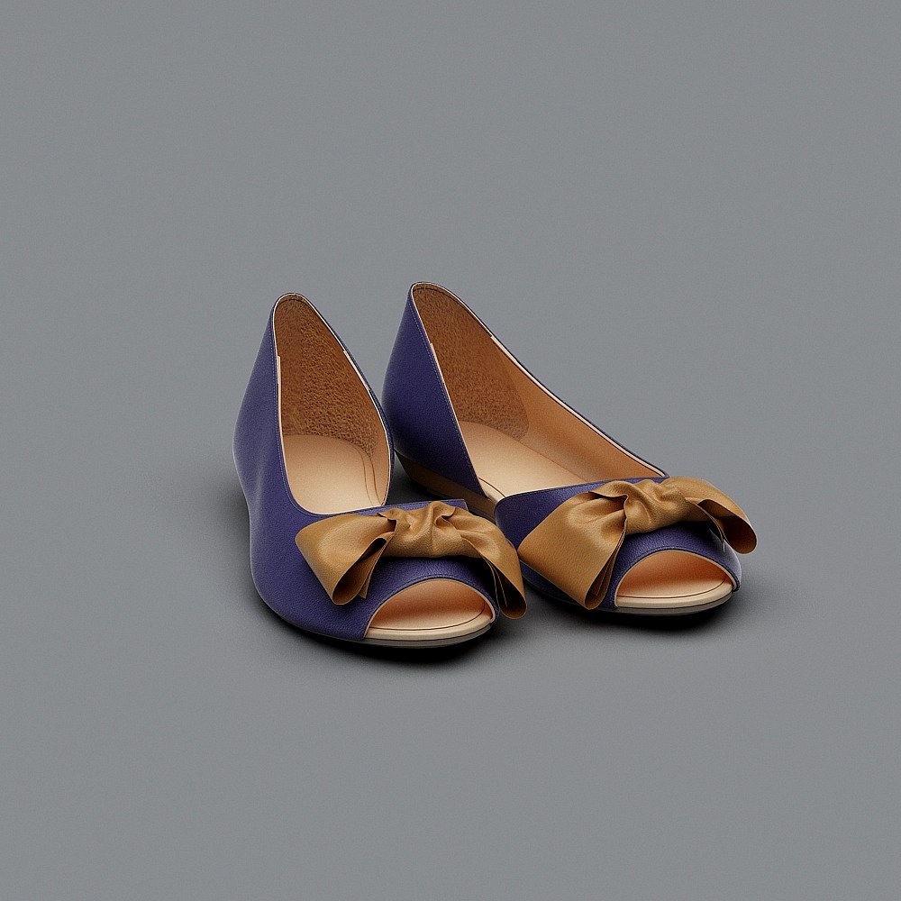 Elegant Low-Poly High Heels 3D model