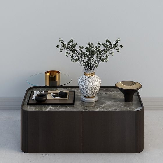 Minimalist Coffee Table 3D model for Modern Interiors