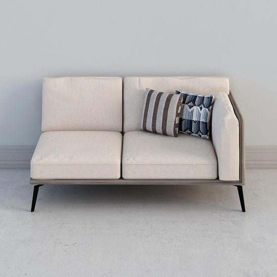 Modern Minimalist Polygonal Sofa 3D model