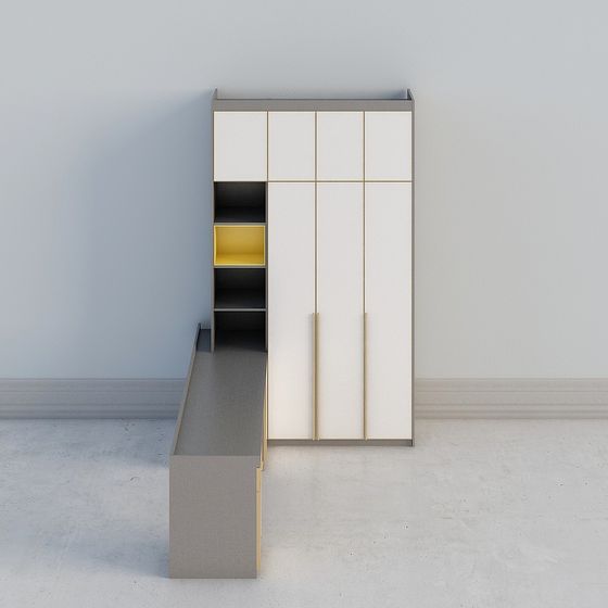 Urban Storage Cabinet 3D model for Modern Spaces