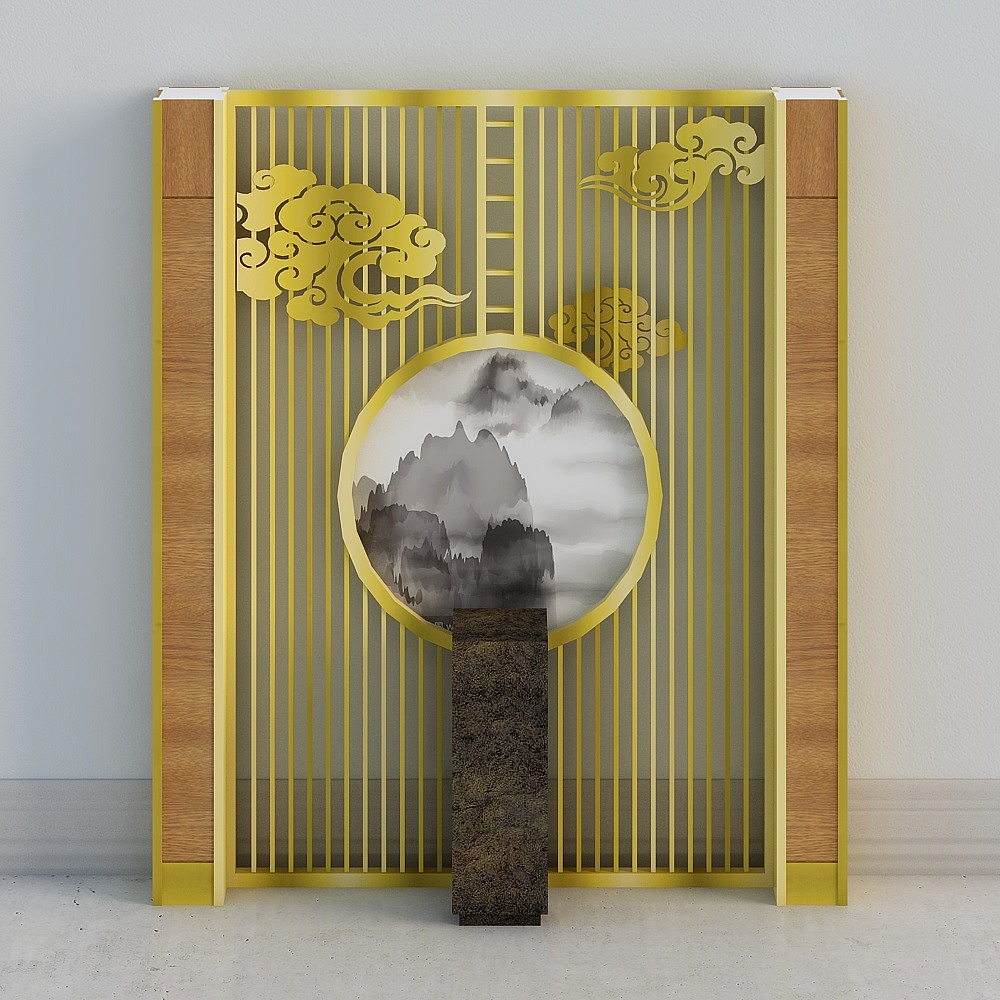 中華風仕切り仕切りスクリーン