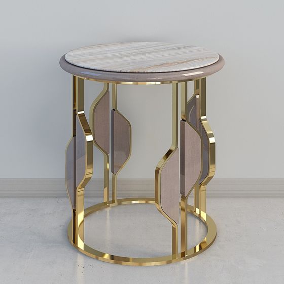 Elegant Round Table 3D model