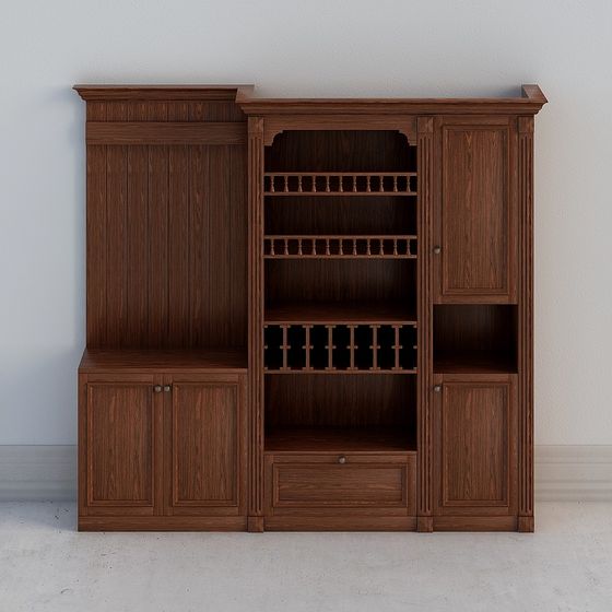 Vintage Sideboard 3D Model for Elegant Interiors