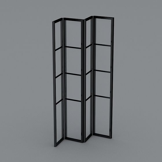 Unique Folding Screen 3D model for Modern Interiors