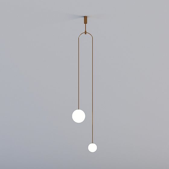 Suspended Pendant Light 3D model