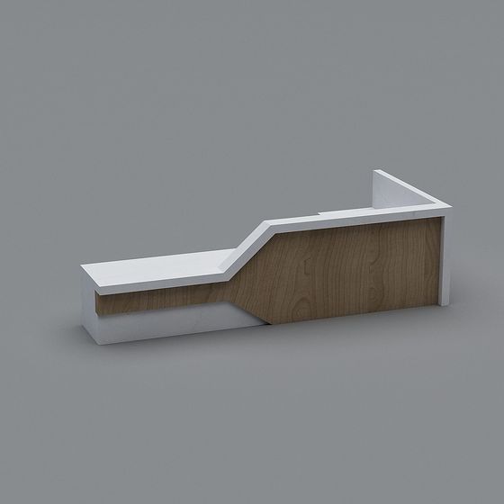 Minimalist Reception Desk 3D Model