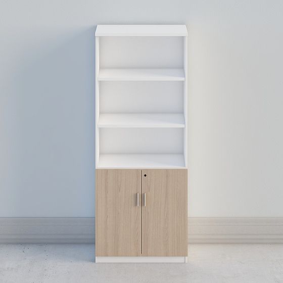 Stylish City Bookshelf 3D model for Creative Spaces