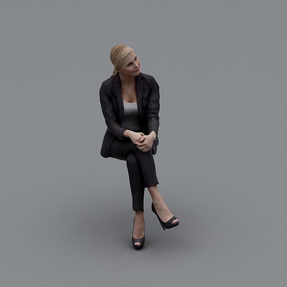Elegant Urban Woman 3D model