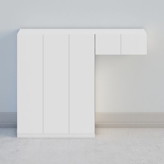 Urban Minimalist Cabinet 3D model for Modern Spaces