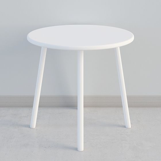 Elegant Minimalist Round Table 3D model