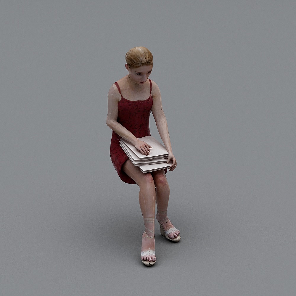 Elegant Female Character 3D Model