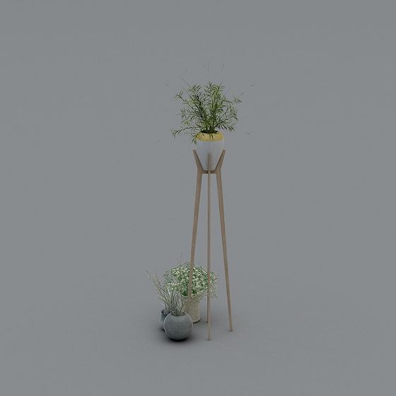 Urban Plant Stand 3D model