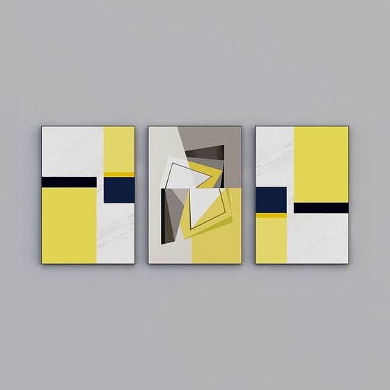 Abstract Geometric Puzzle 3D model