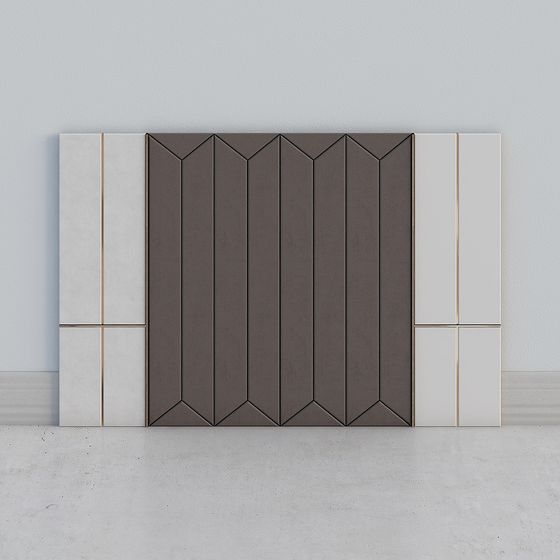 Abstract Low-Poly Wall Panel 3D model Design