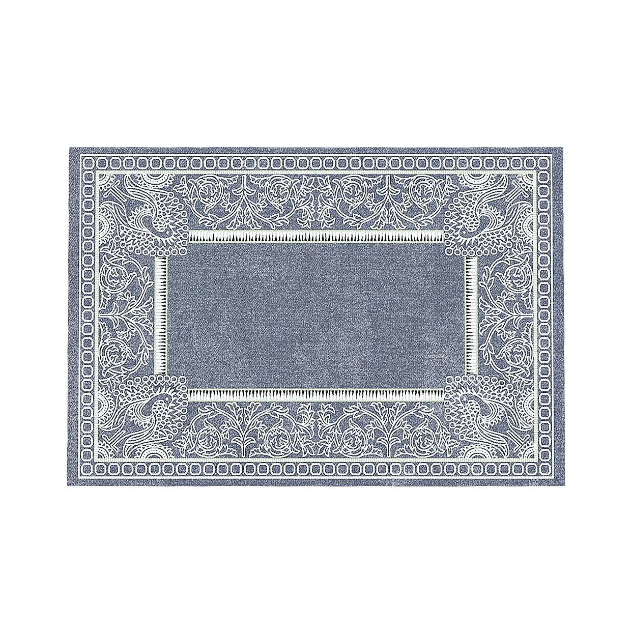 Elegant Lace Border Rug 3D Model – Detailed Low-Poly Design