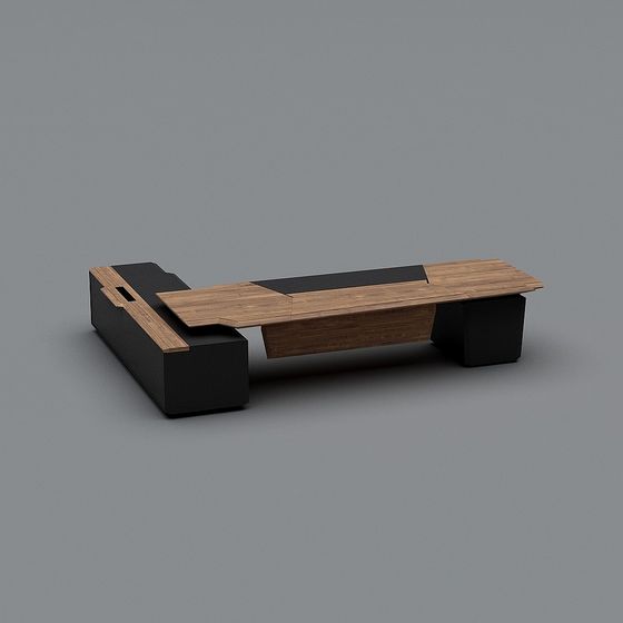 Urban Corner Bench 3D model for Modern Spaces