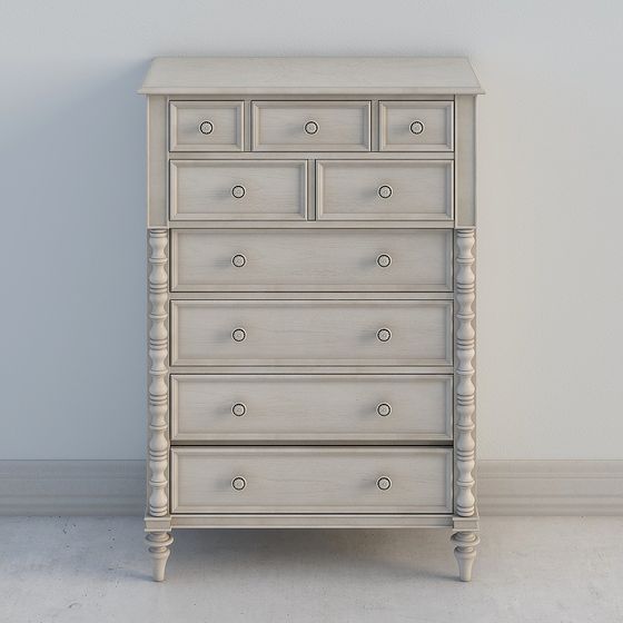 Rustic Storage Cabinet 3D model