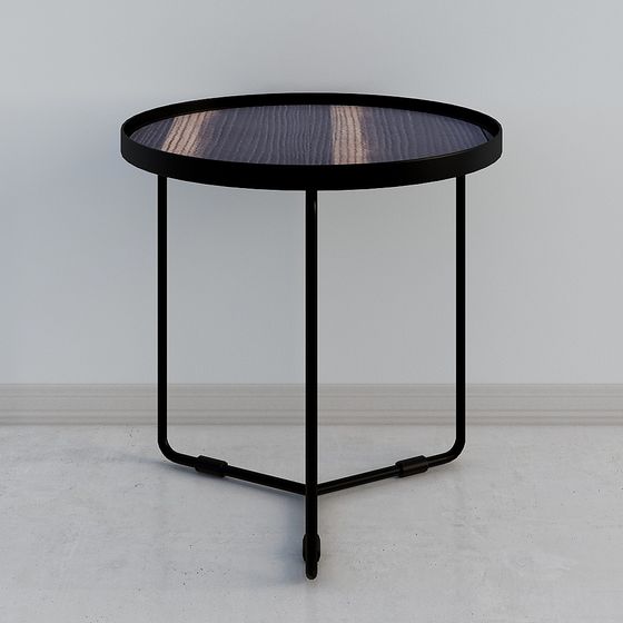 Industrial Style Side Table 3D model