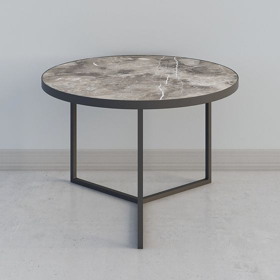 Stylish Round Table 3D model Design