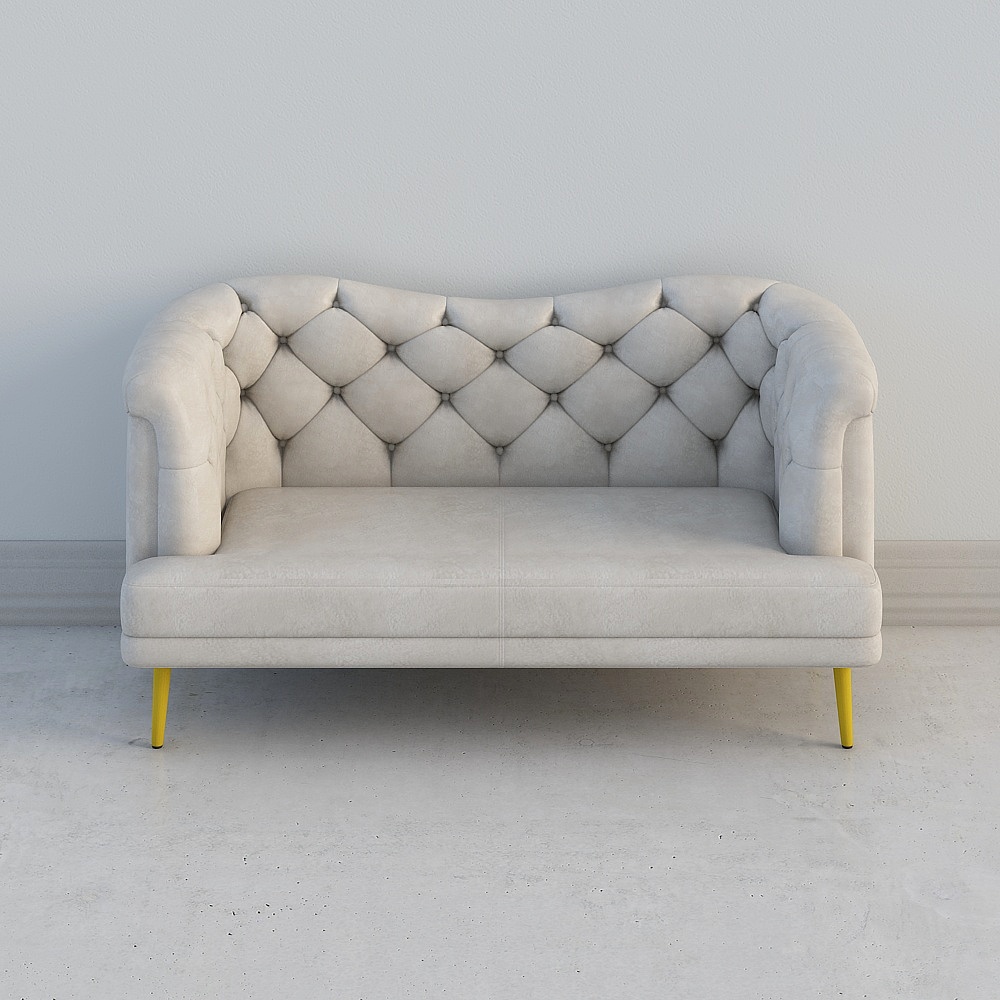 Uffein Art FIN/Nordic Tech Sofa Double Fabric Leisure Pulling Small Family Living Room 015S-23