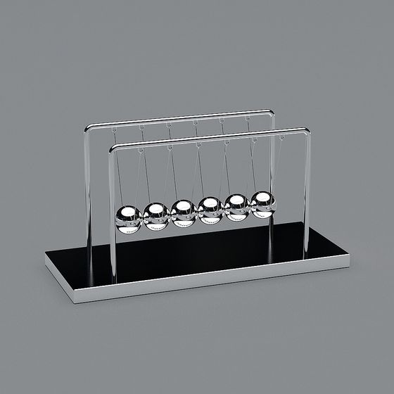 Exquisite Newton's Cradle 3D Model