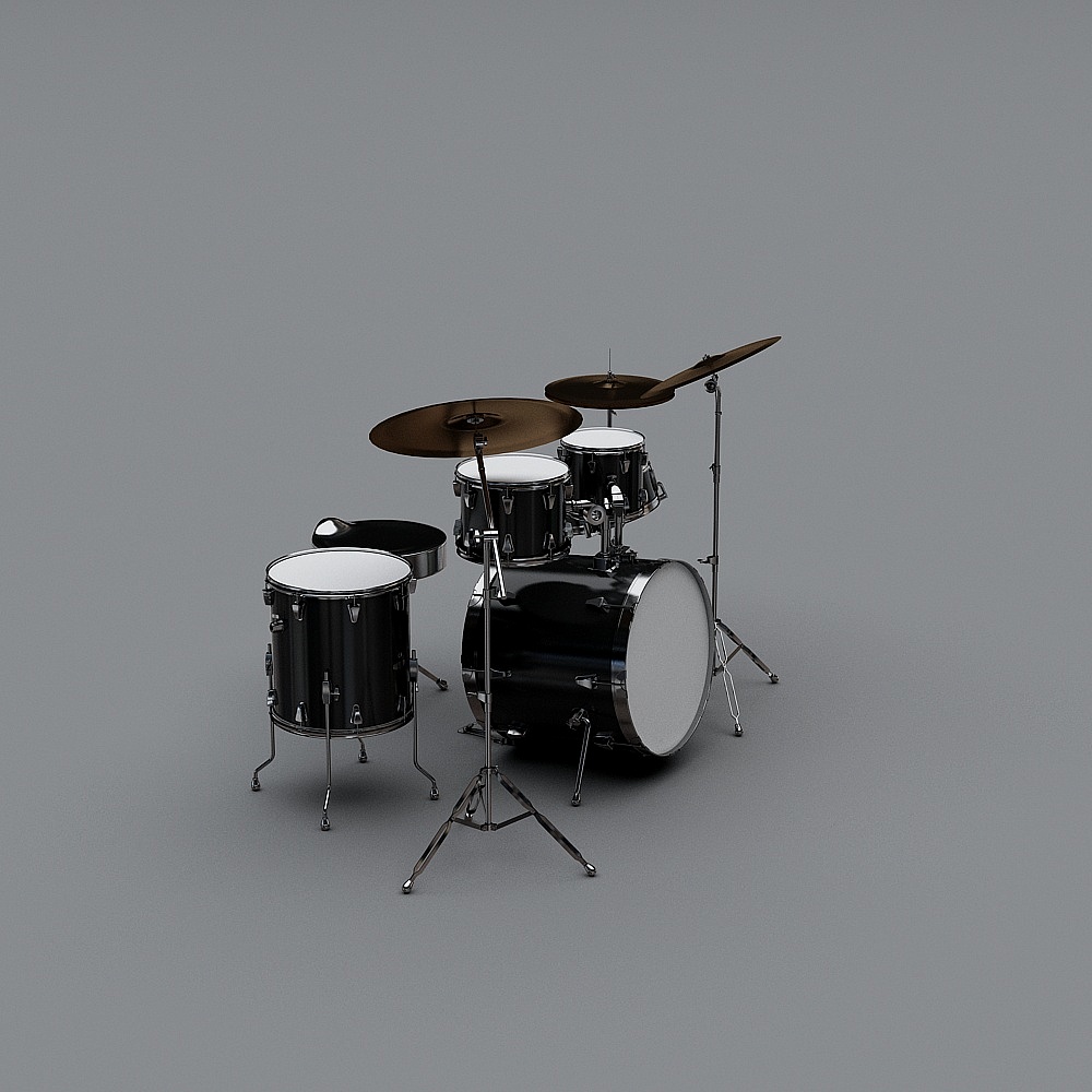Drum set-music-musical instrument-black-3