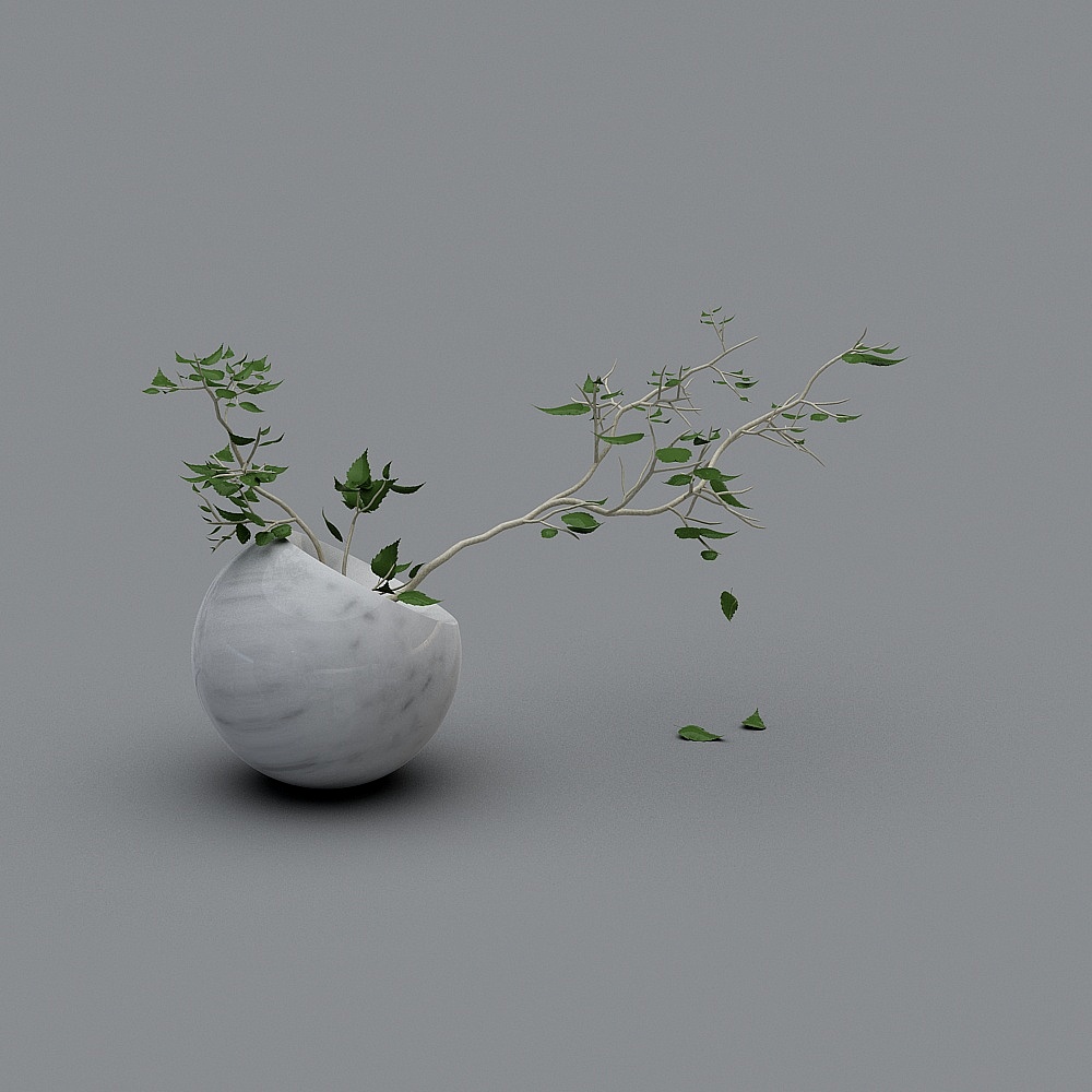 Zen potted flowers (9) _SU8 vase