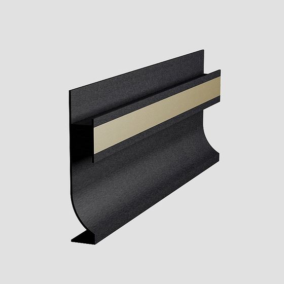 Black Metal Skirting Line 3D Model for Modern Interiors