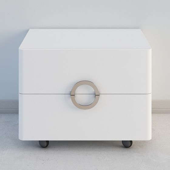 Minimalist Bedside Table 3D Model
