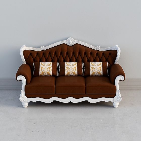 Sofa văng 3 người M-SF-1001C màu trắng