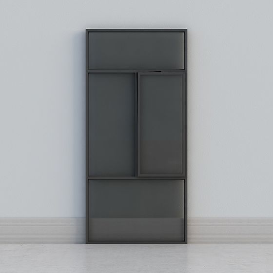 Contemporary Storage Cabinet 3D model for Creative Spaces