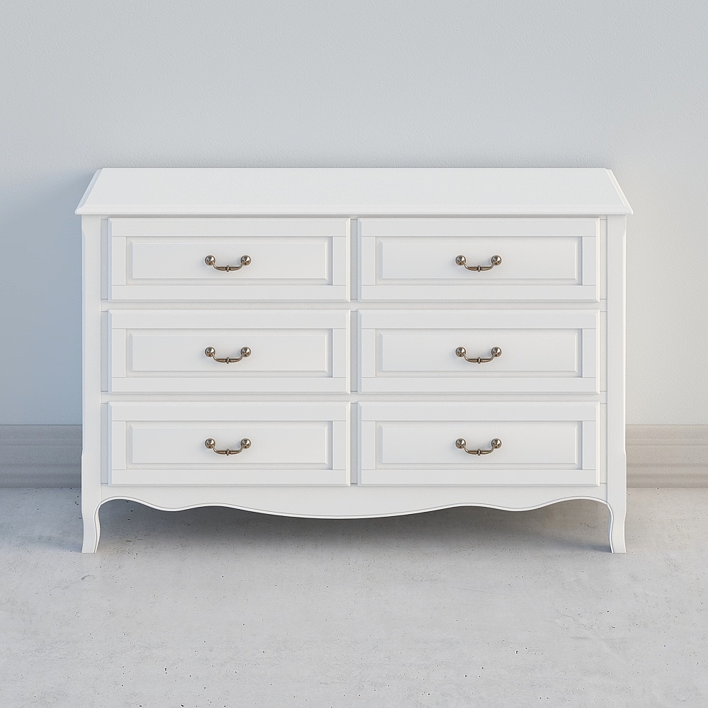 Armoire à six seaux M-EG-501 blanche