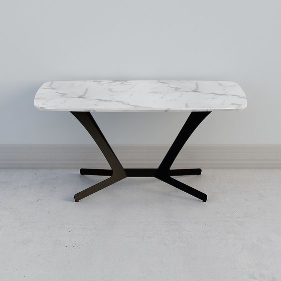 Stylish Marble Dining Table 3D model