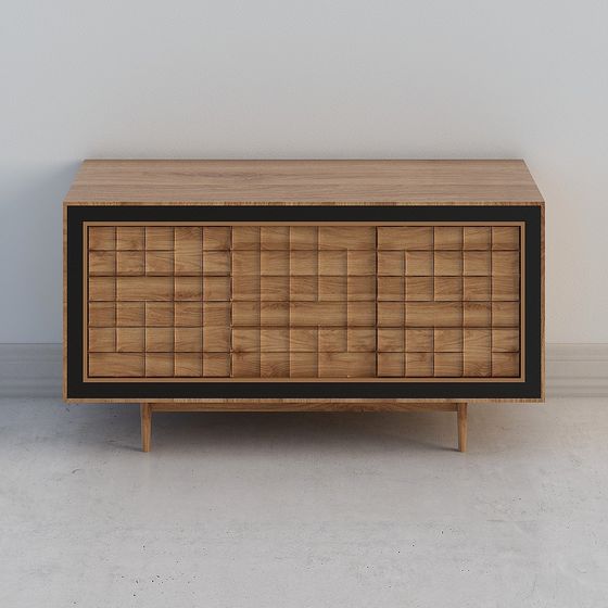 Cubist Art Cabinet 3D model