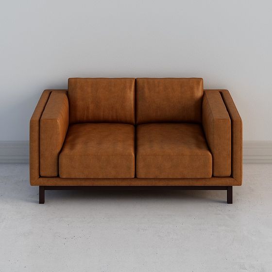 Urban Comfort Low-Poly Sofa 3D model for Modern Spaces